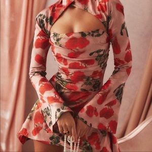 House of Cb Rose Corset Dress